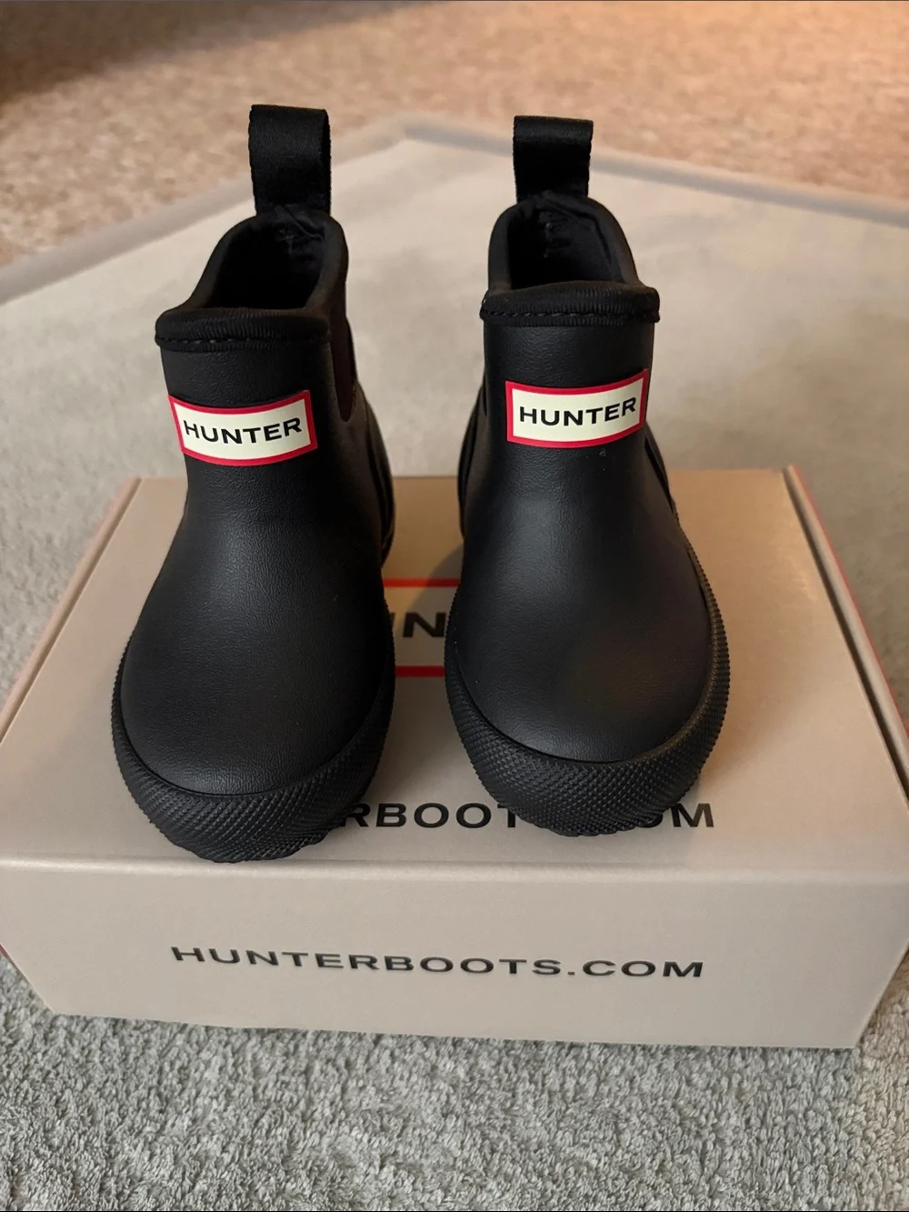 Hunter Kids Black Boots (Little Kid)